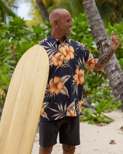 Waterman Tropical Dream Shirt - Black | Quick SilverValue