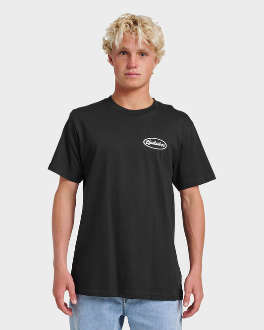 Mechanics Script Classic T-shirt - Black | Quick SilverCustomer Favorite