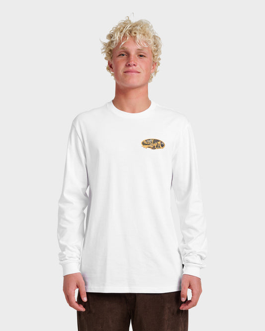 Impaired Camo Long Sleeve T-shirt - White | Quick SilverQuality