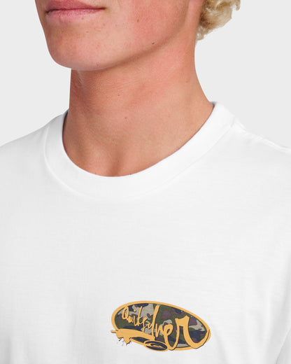 Impaired Camo Long Sleeve T-shirt - White | Quick SilverQuality