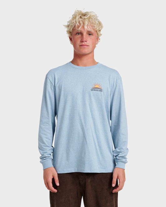 Dawn Patrol Long Sleeve T-shirt - Ashley Blue Heather | Quick SilverFeatured