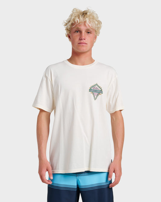 Liberty Spikespigment Dye T-Shirt - Snow White | Quick SilverGreat Value