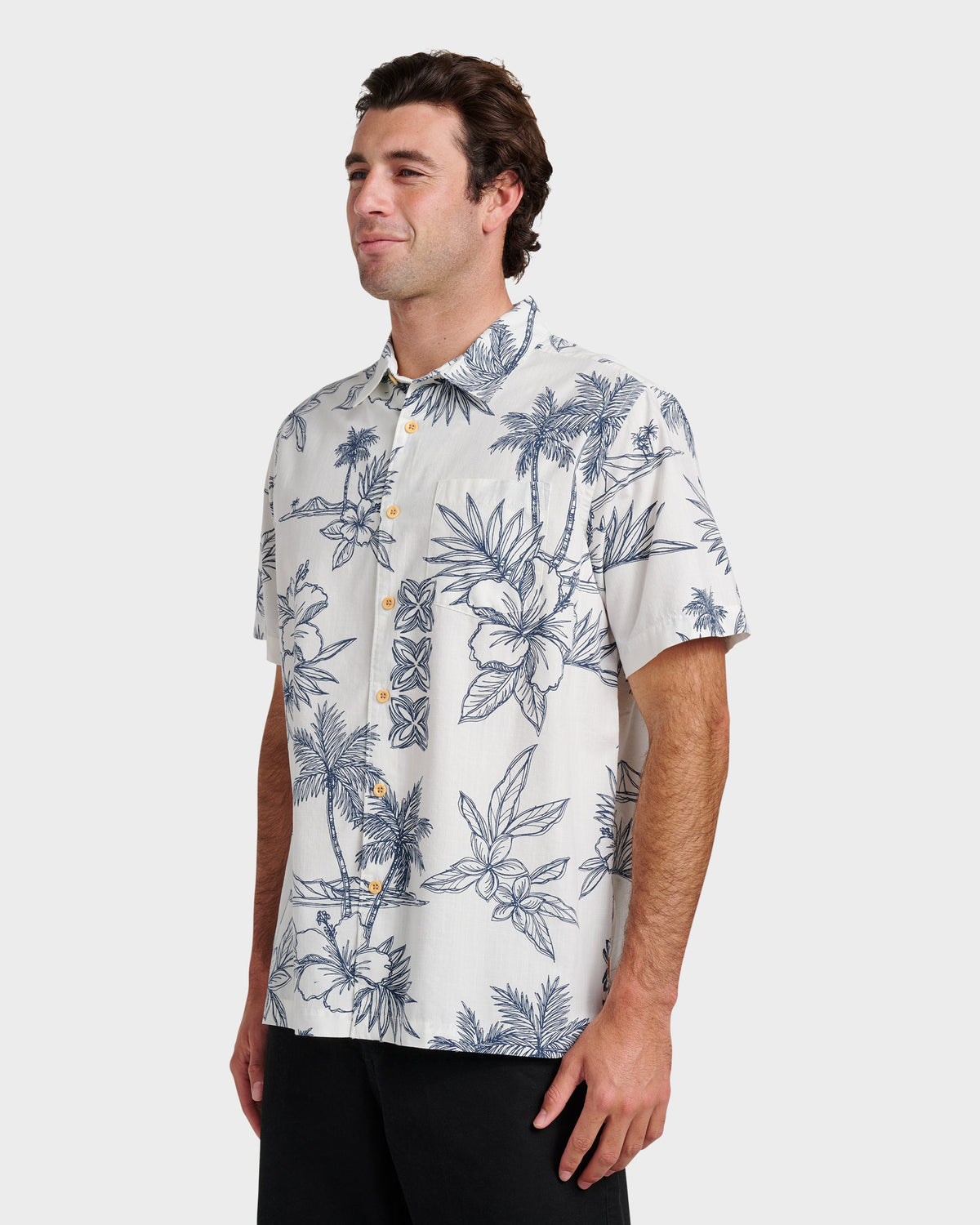 Waterman Scenic Drive Shirt - White | Quick SilverTrusted