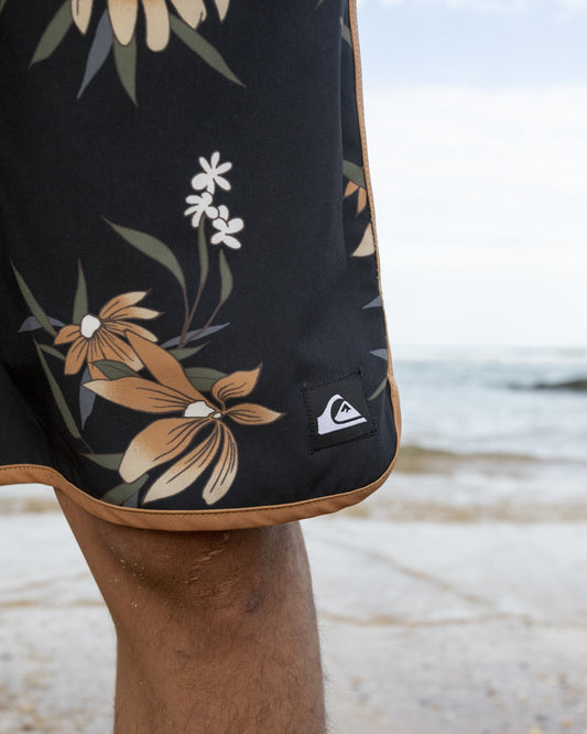 Everyday Coastal Flora 17" Swim Trunks - Black | Quick SilverSmart Buy