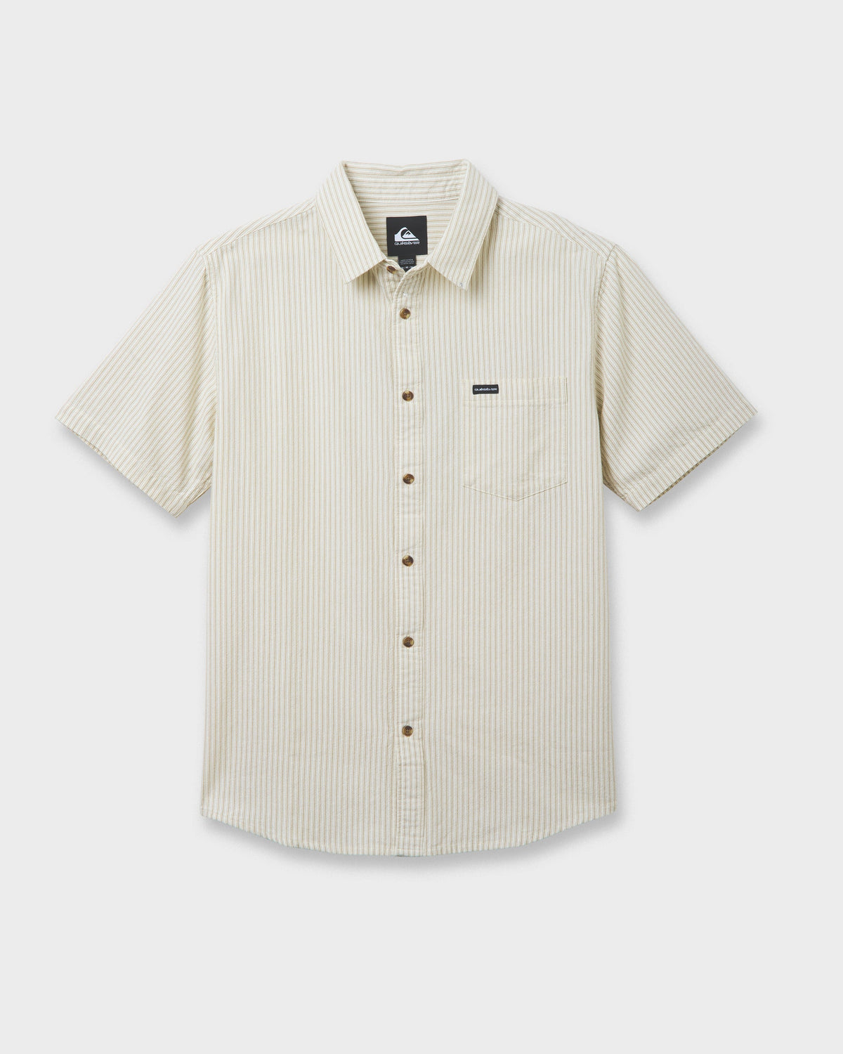 Oxford Stripe Classic Short Sleeve Shirt - Moonstruck | Quick SilverEssential