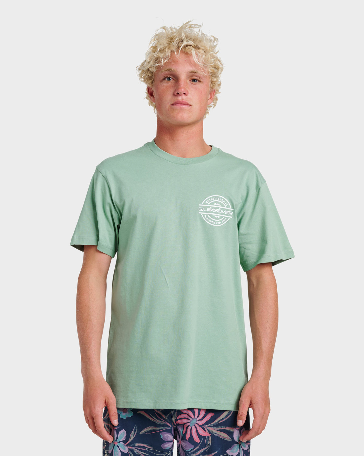 Mirrored Classic T-shirt - Granite Green | Quick SilverClassic