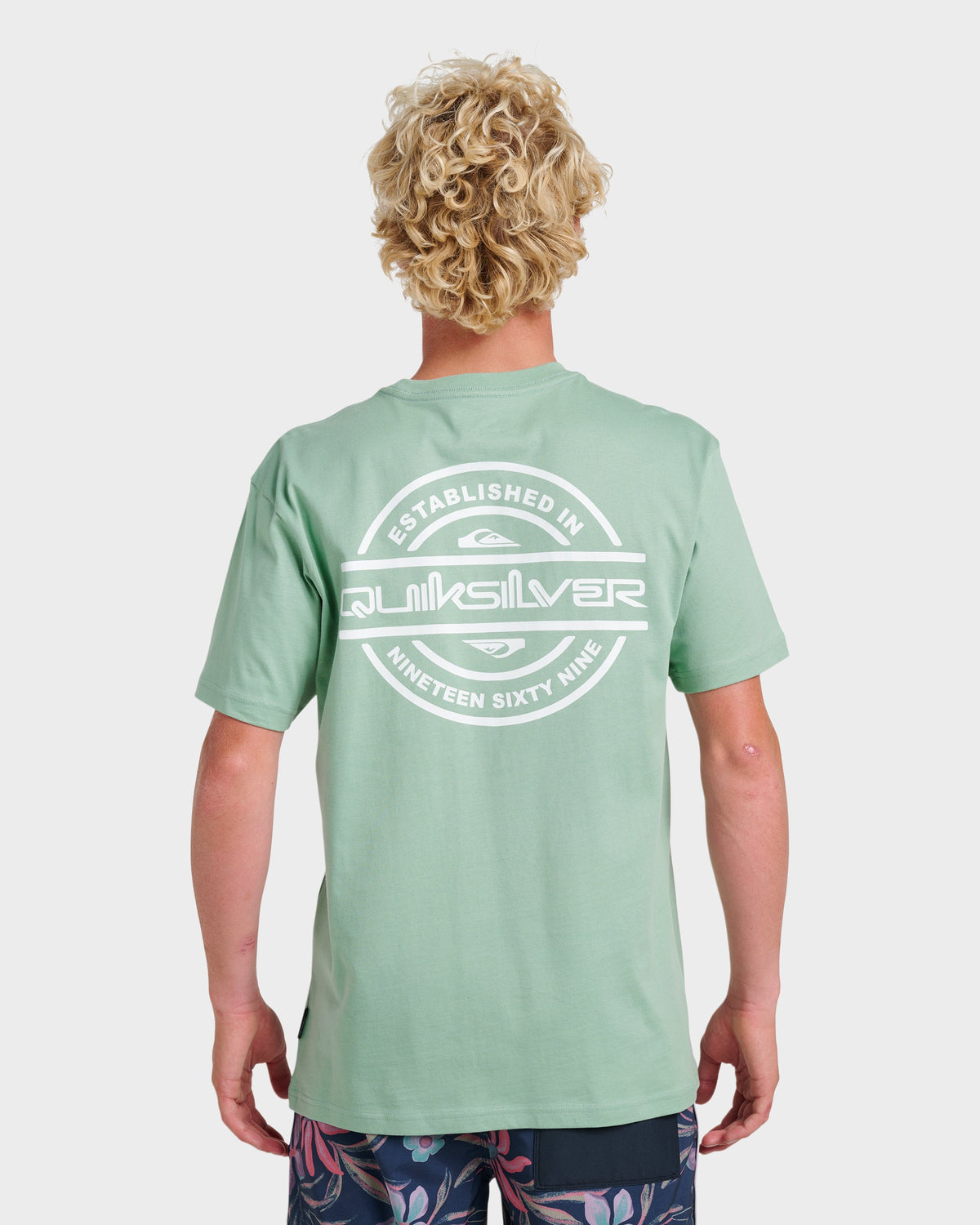Mirrored Classic T-shirt - Granite Green | Quick SilverClassic