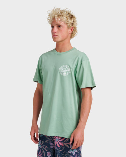 Mirrored Classic T-shirt - Granite Green | Quick SilverClassic