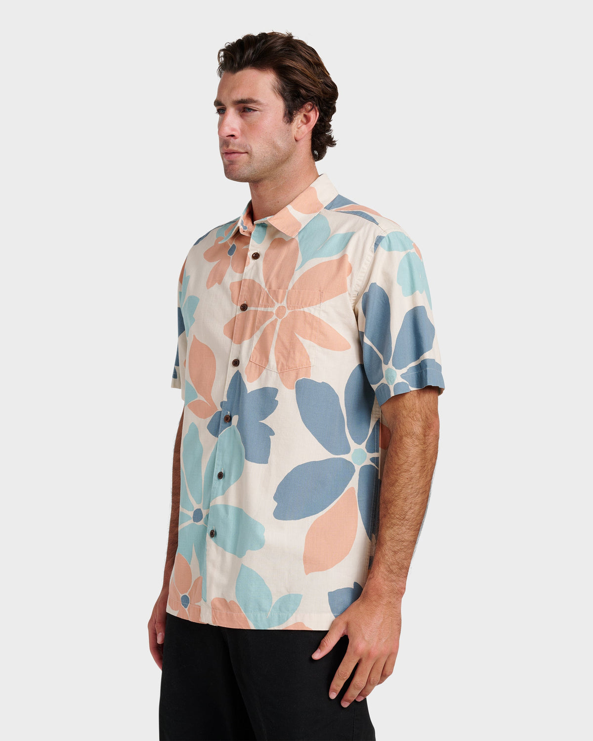 Waterman Flower Power Shirt - Moonbeam | Quick SilverTrusted