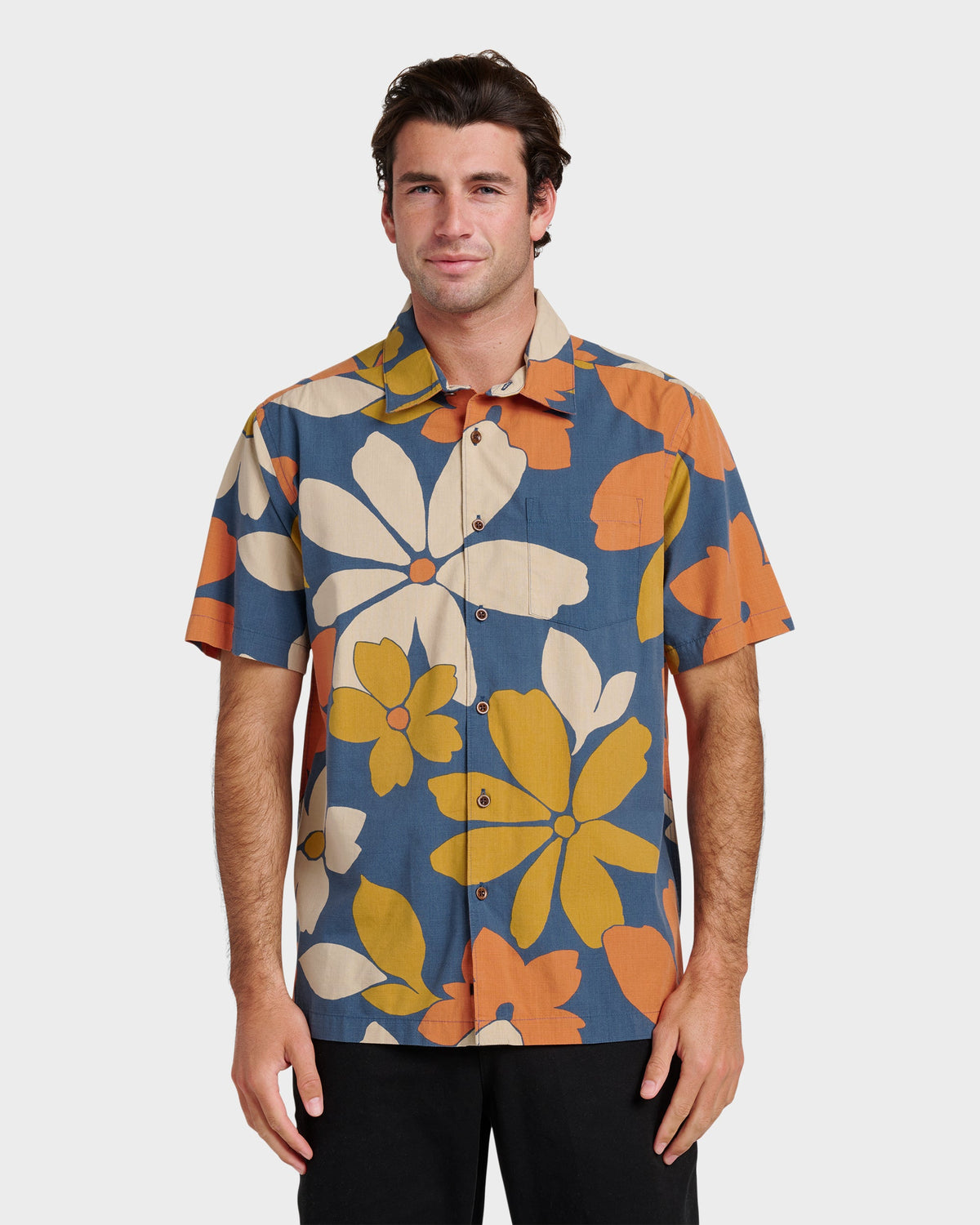 Waterman Flower Power Shirt - Sargasso Sea | Quick SilverHot Sale