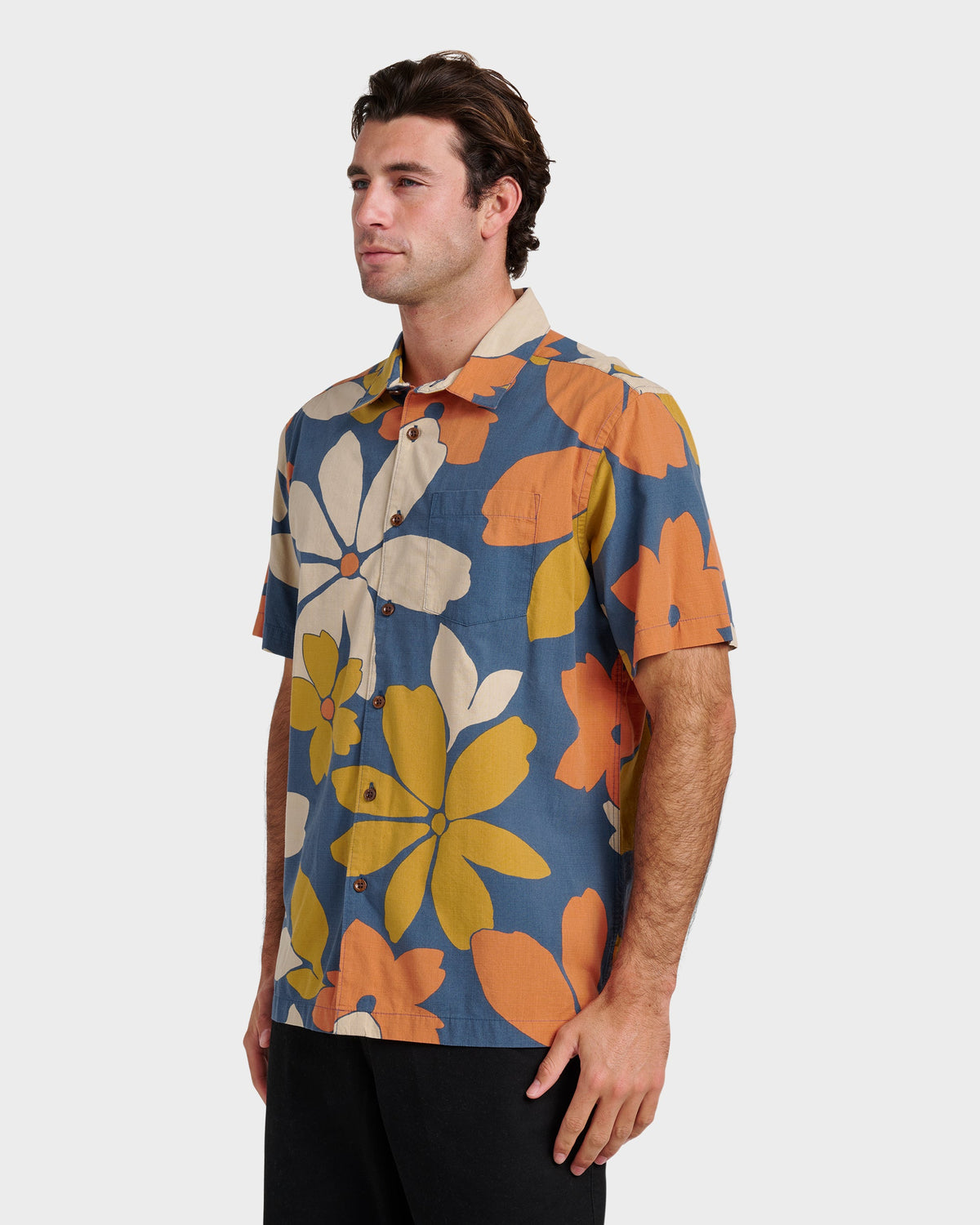 Waterman Flower Power Shirt - Sargasso Sea | Quick SilverHot Sale