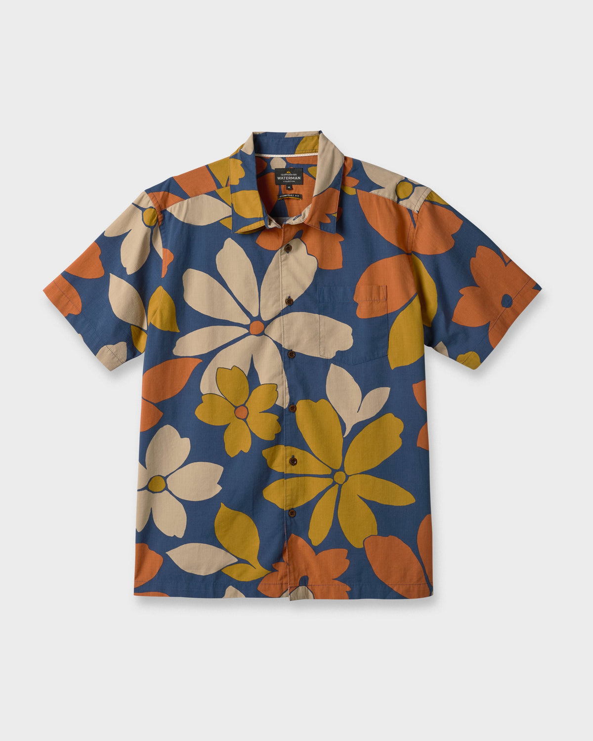 Waterman Flower Power Shirt - Sargasso Sea | Quick SilverHot Sale