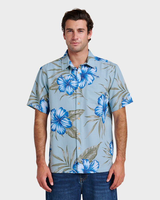 Waterman Tropical Dream Shirt - Sterling Blue | Quick SilverNew