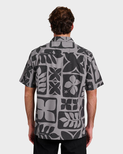 Waterman Tiki Island Shirt - Phantom | Quick SilverEssential