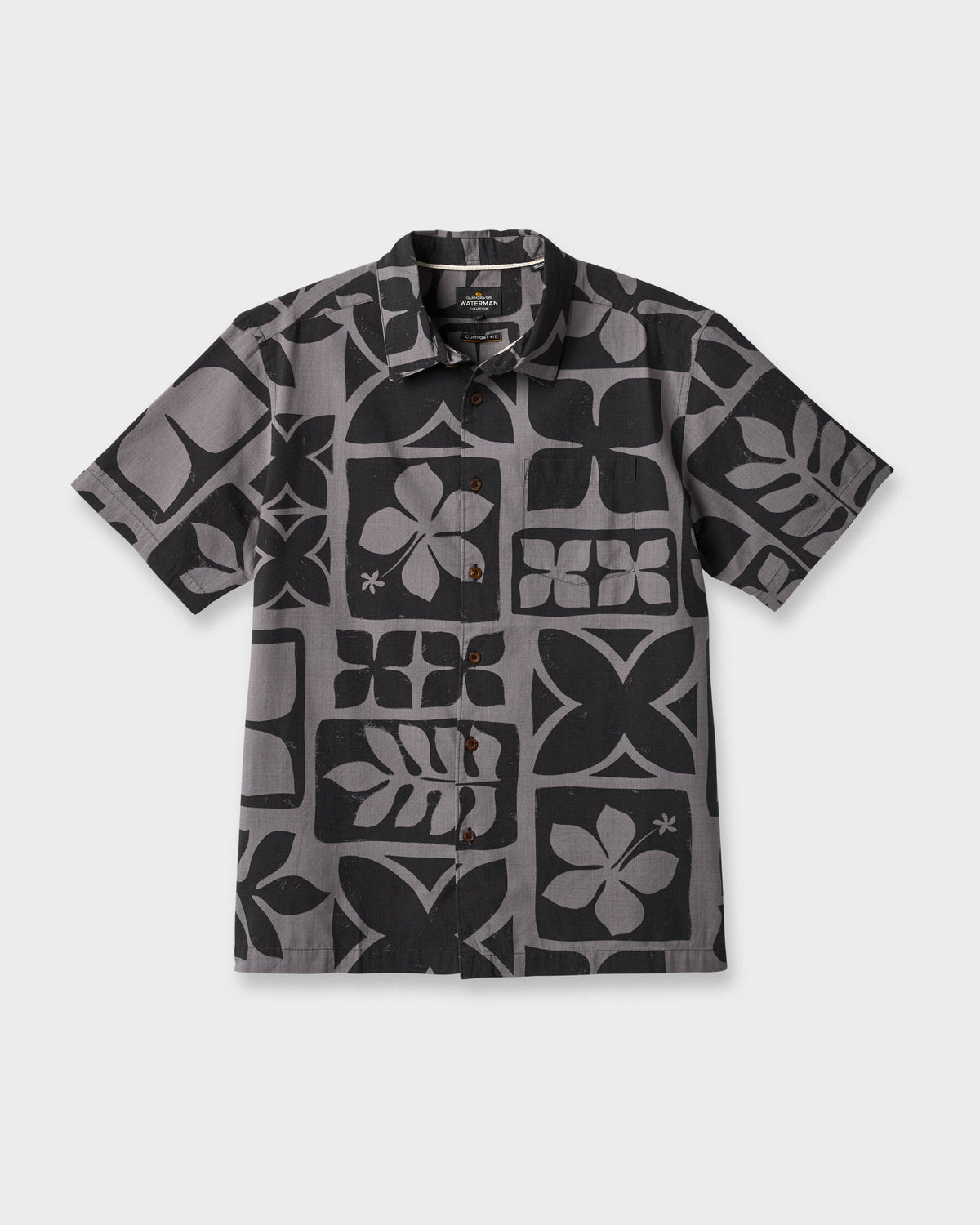 Waterman Tiki Island Shirt - Phantom | Quick SilverEssential