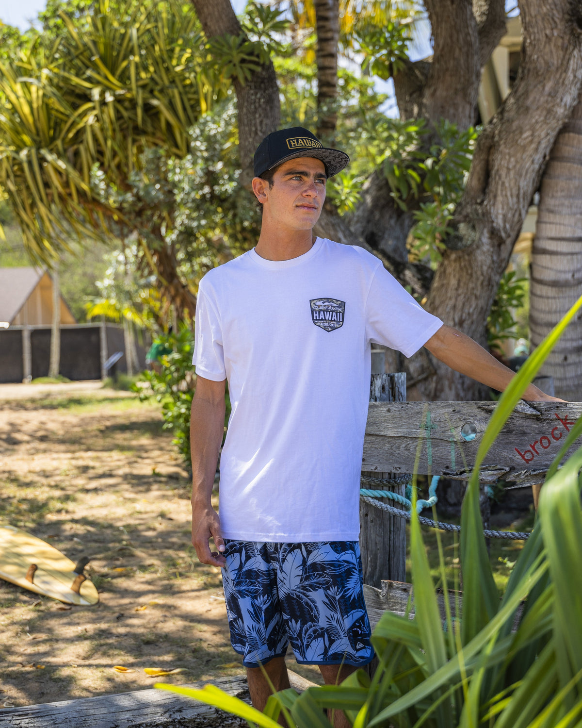 Hi Shield Classic T-shirt - White | Quick SilverSpecial Offer