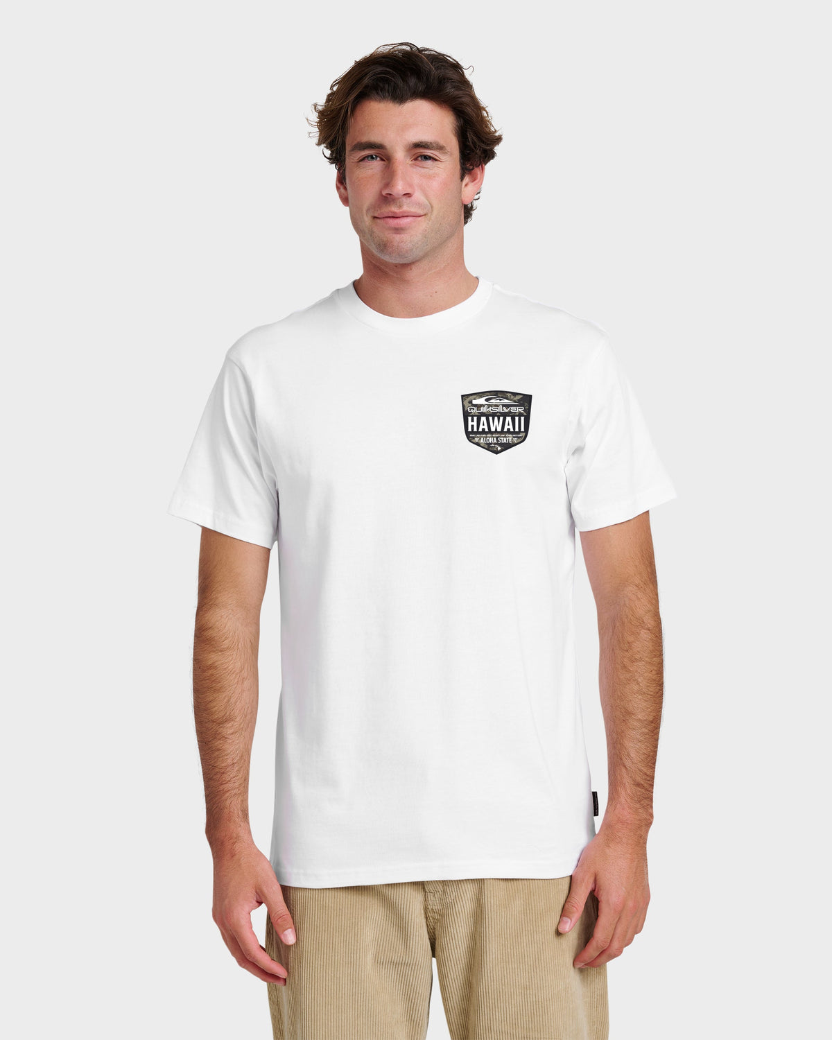Hi Shield Classic T-shirt - White | Quick SilverSpecial Offer