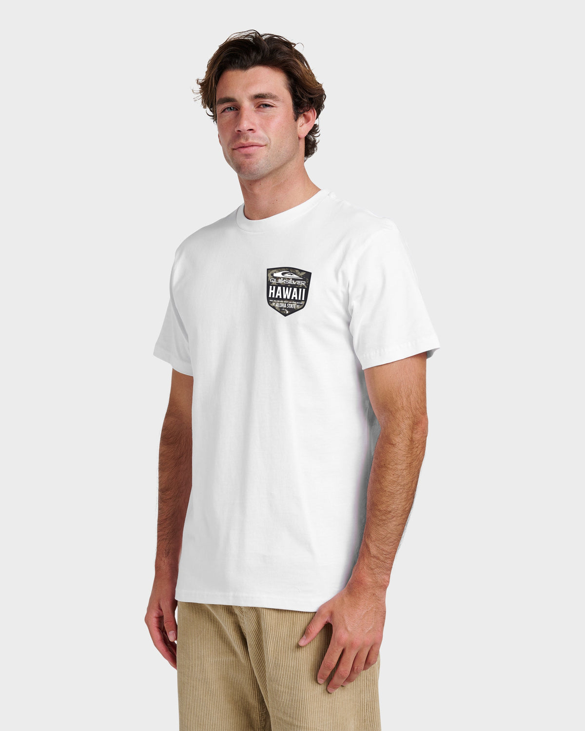 Hi Shield Classic T-shirt - White | Quick SilverSpecial Offer