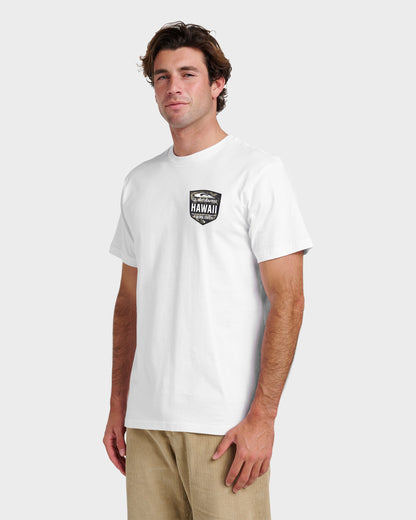 Hi Shield Classic T-shirt - White | Quick SilverSpecial Offer