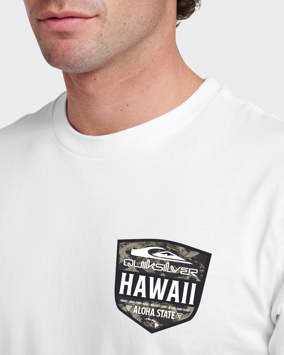Hi Shield Classic T-shirt - White | Quick SilverSpecial Offer