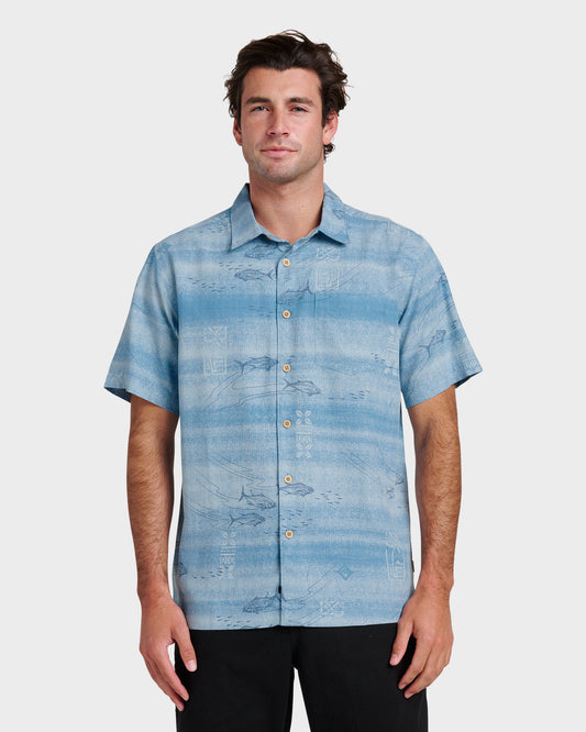 Waterman Go Fish Shirt - Sterling Blue | Quick SilverSignature