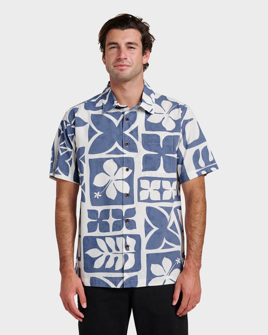 Waterman Tiki Island Shirt - Flint Stone | Quick SilverPopular