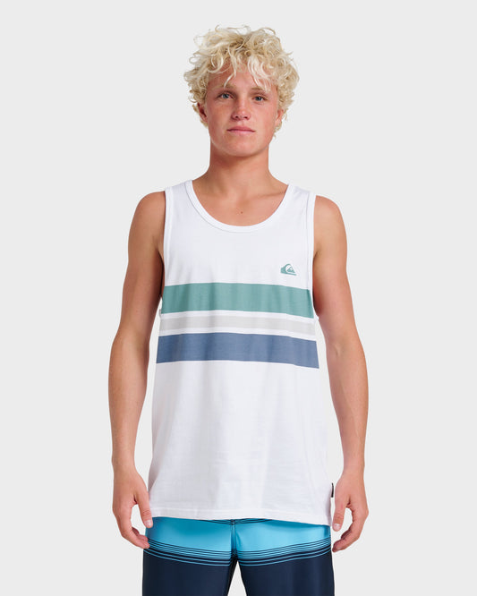 Og Stripe Tank - White | Quick SilverEssential