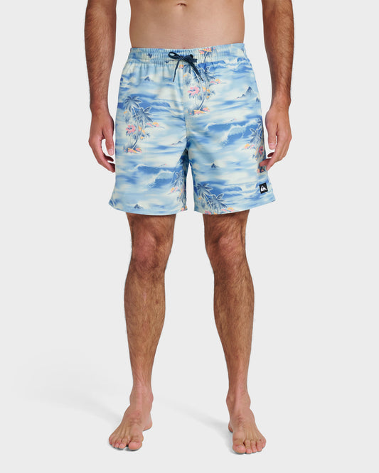 Everyday Tropical Surf 17" Swim Trunks - Total Eclipse | Quick SilverExclusive