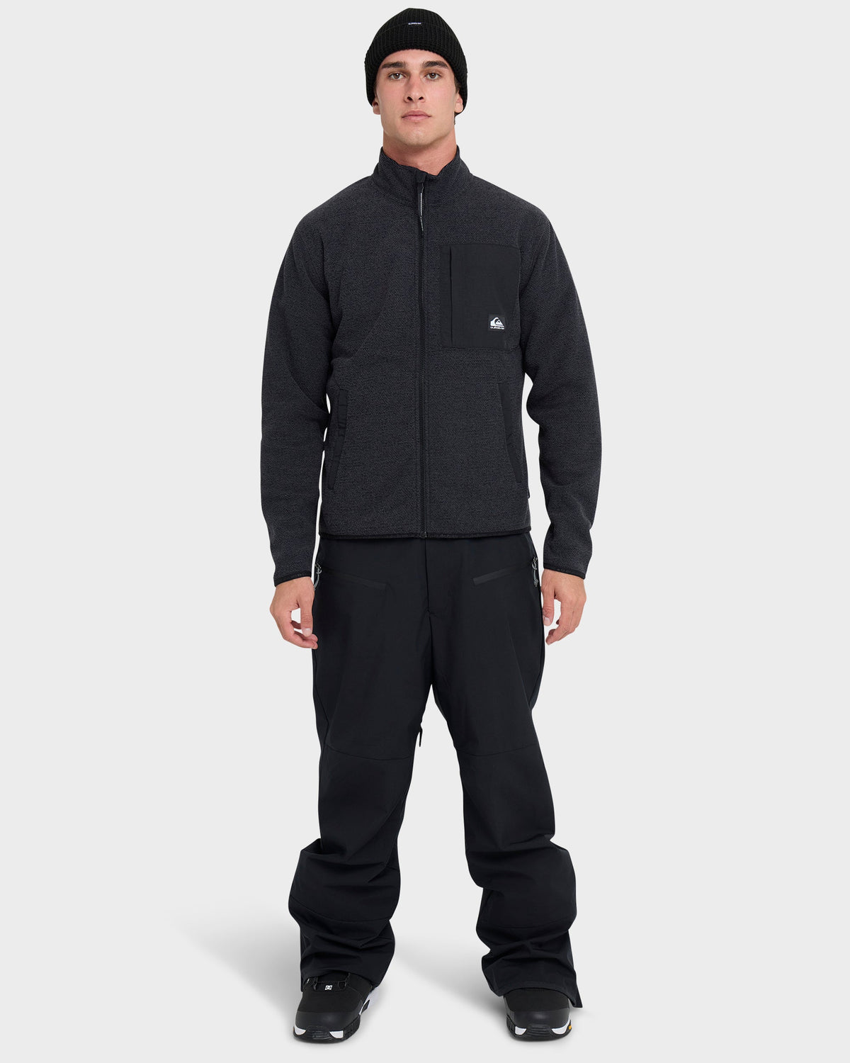 Aker Full Zip Technical Fleece - Black | Quick SilverSale