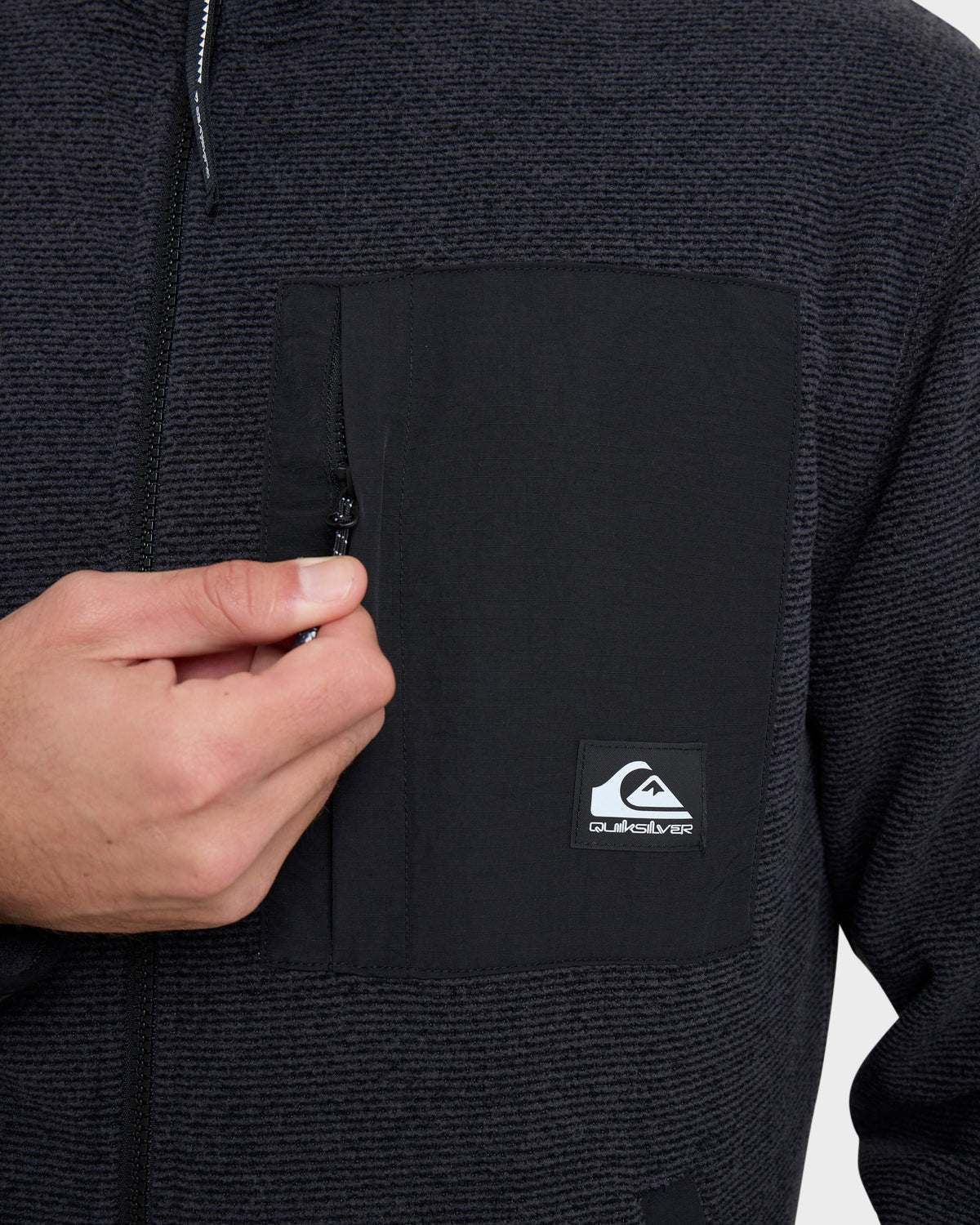 Aker Full Zip Technical Fleece - Black | Quick SilverSale
