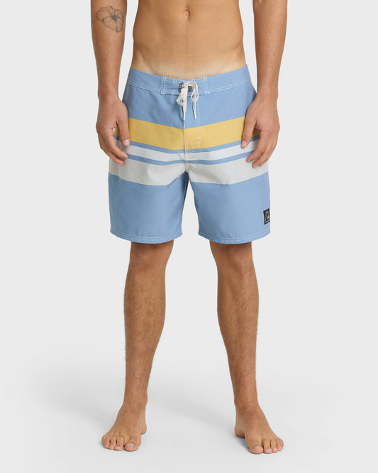 Original Straight Leg 18" Boardshorts - Ashley Blue | Quick SilverGreat Value