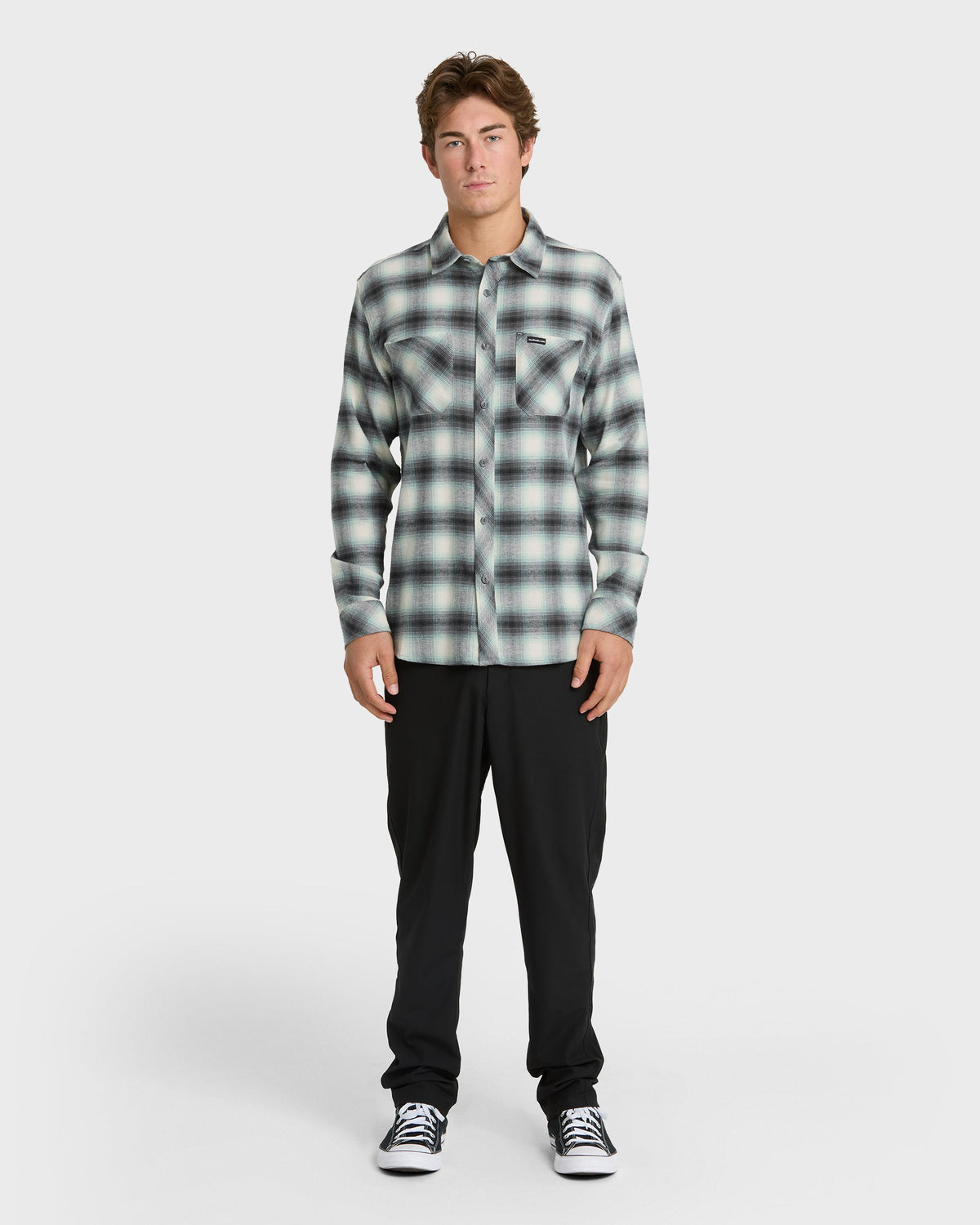 Terrace Stretch Flannel Shirt - Moonstruck | Quick SilverPremium