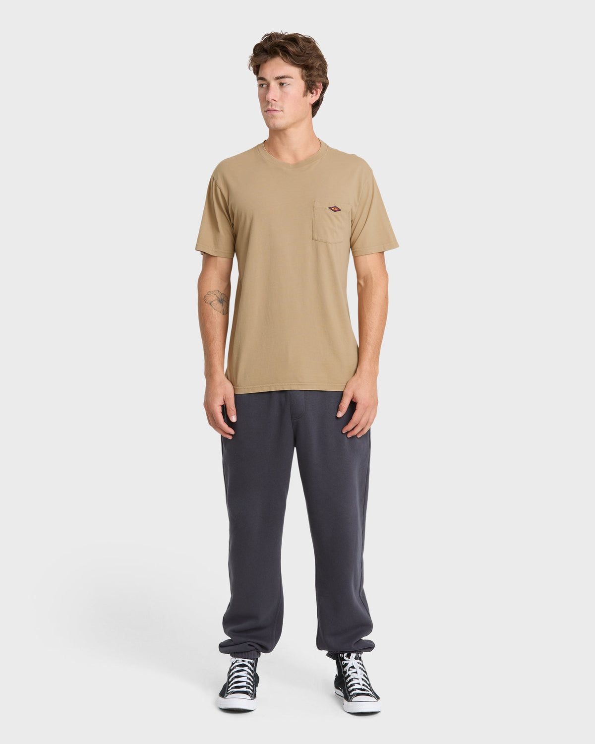 Saltwater Pocket Tee - Elmwood | Quick SilverPopular
