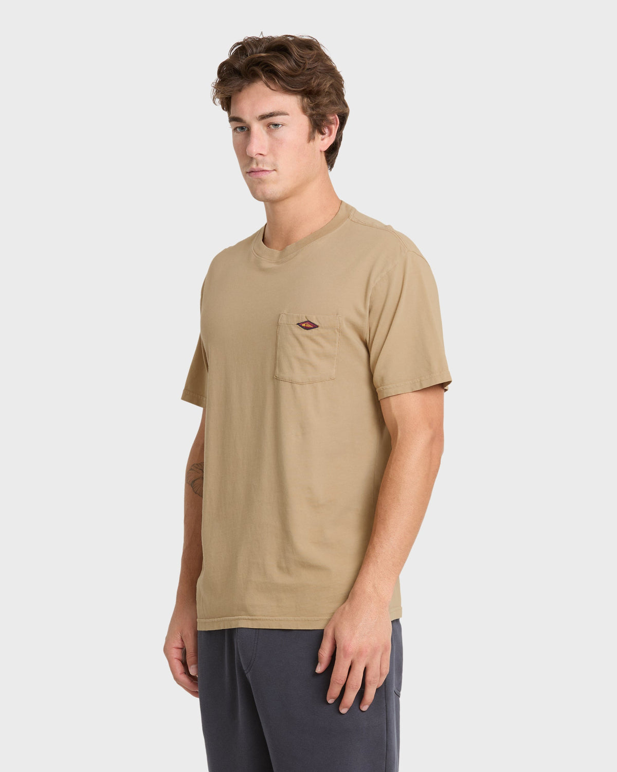 Saltwater Pocket Tee - Elmwood | Quick SilverPopular