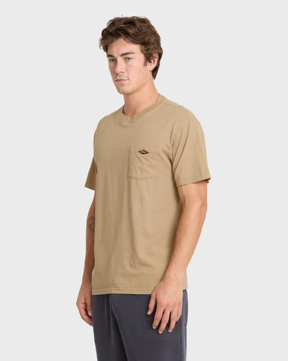 Saltwater Pocket Tee - Elmwood | Quick SilverPopular