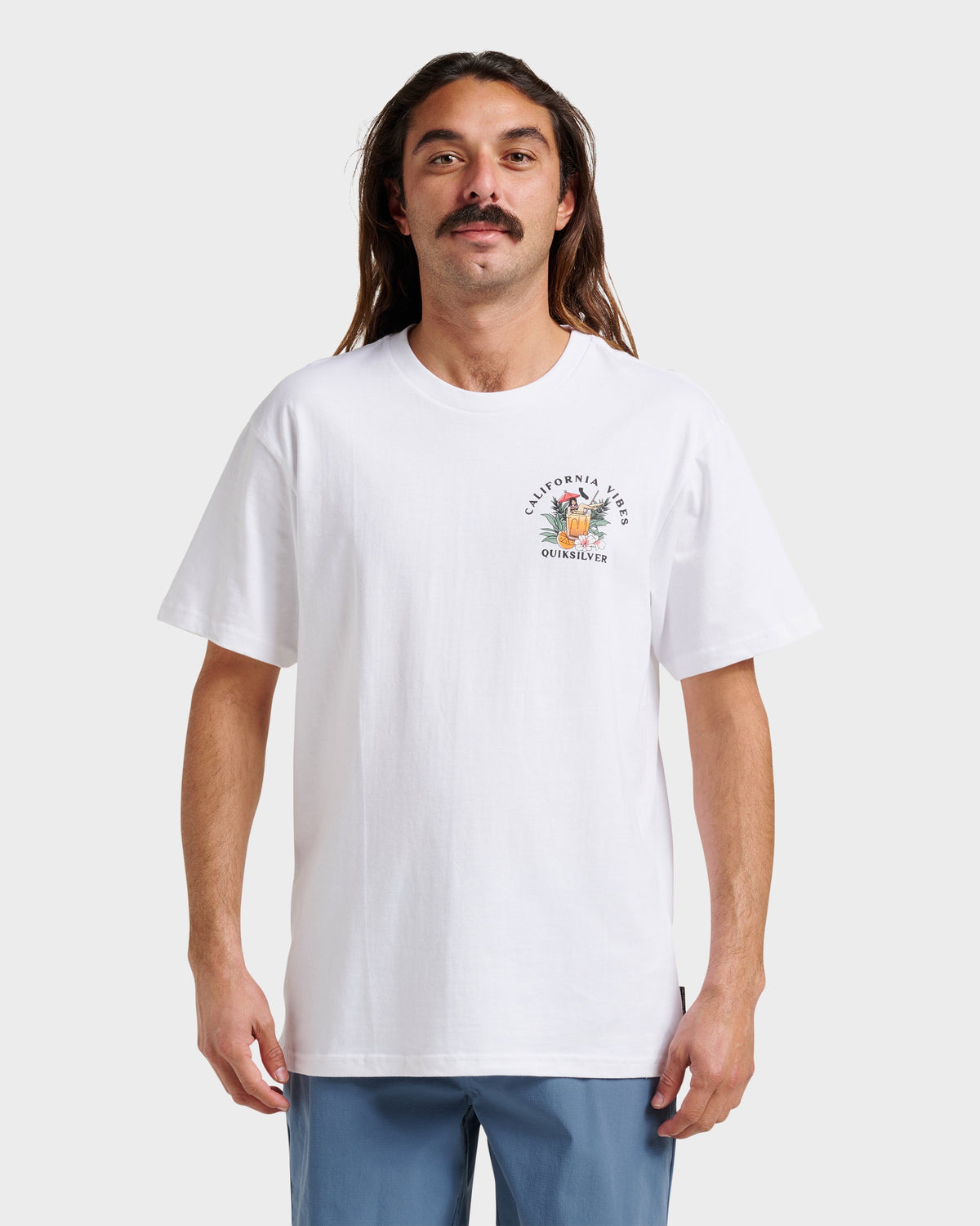 Ca California Vibes Classic T-shirt - White | Quick SilverSpecial Offer
