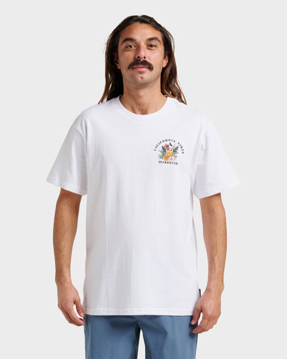 Ca California Vibes Classic T-shirt - White | Quick SilverSpecial Offer