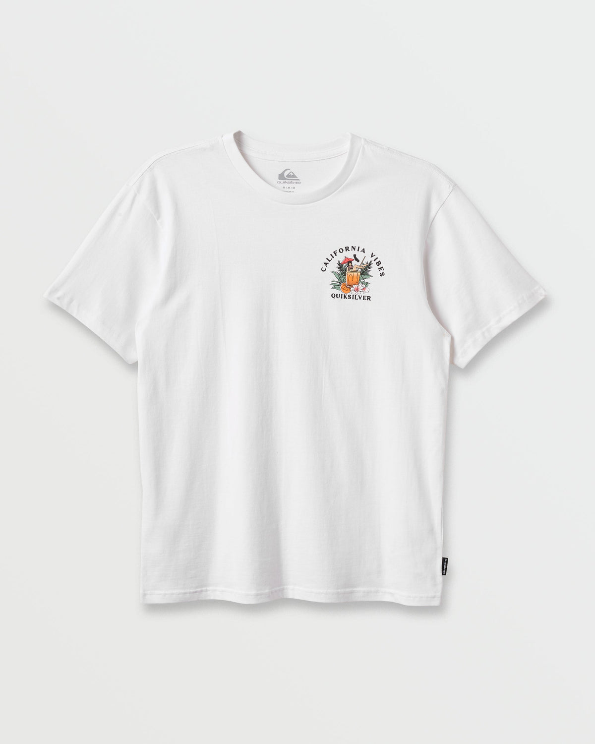 Ca California Vibes Classic T-shirt - White | Quick SilverSpecial Offer