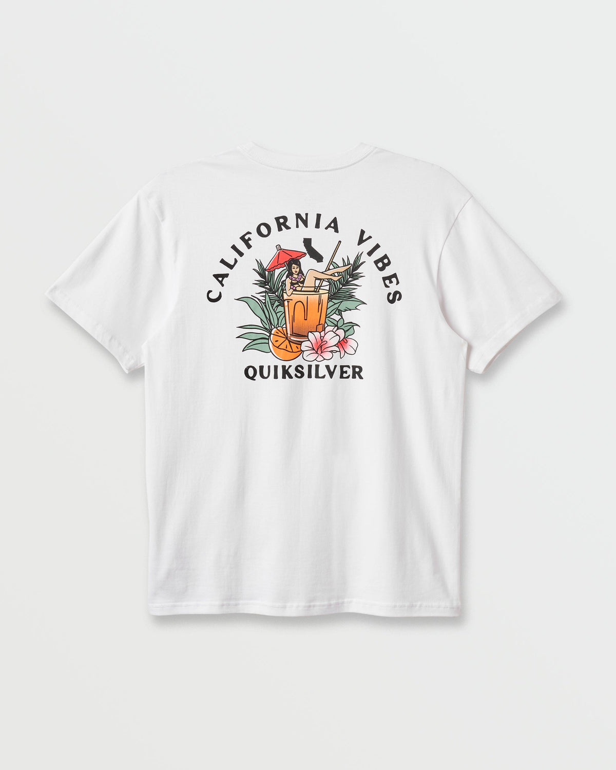 Ca California Vibes Classic T-shirt - White | Quick SilverSpecial Offer