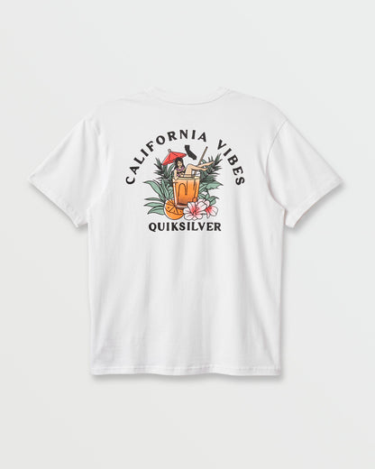 Ca California Vibes Classic T-shirt - White | Quick SilverSpecial Offer