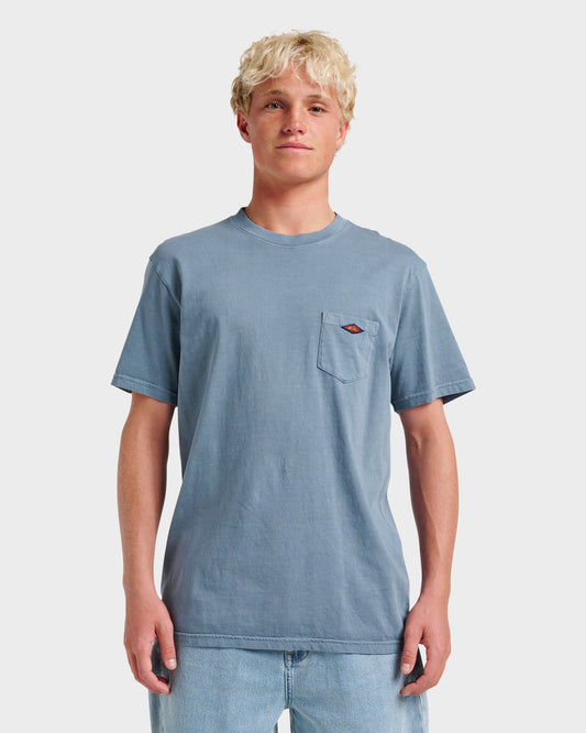 Saltwater Pocket Tee - China Blue | Quick SilverDiscount