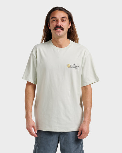 Waterman Aloha Sunset Classic T-shirt - Smoke | Quick SilverEssential