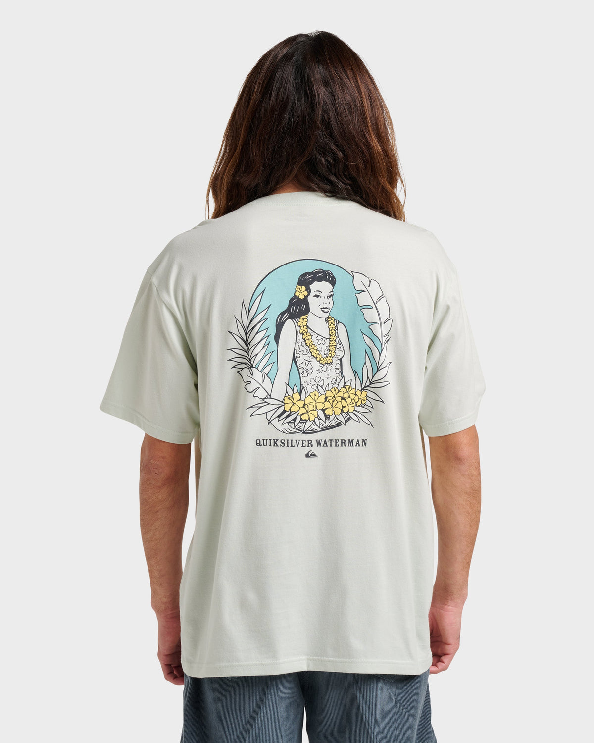 Waterman Aloha Sunset Classic T-shirt - Smoke | Quick SilverEssential