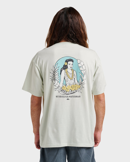 Waterman Aloha Sunset Classic T-shirt - Smoke | Quick SilverEssential