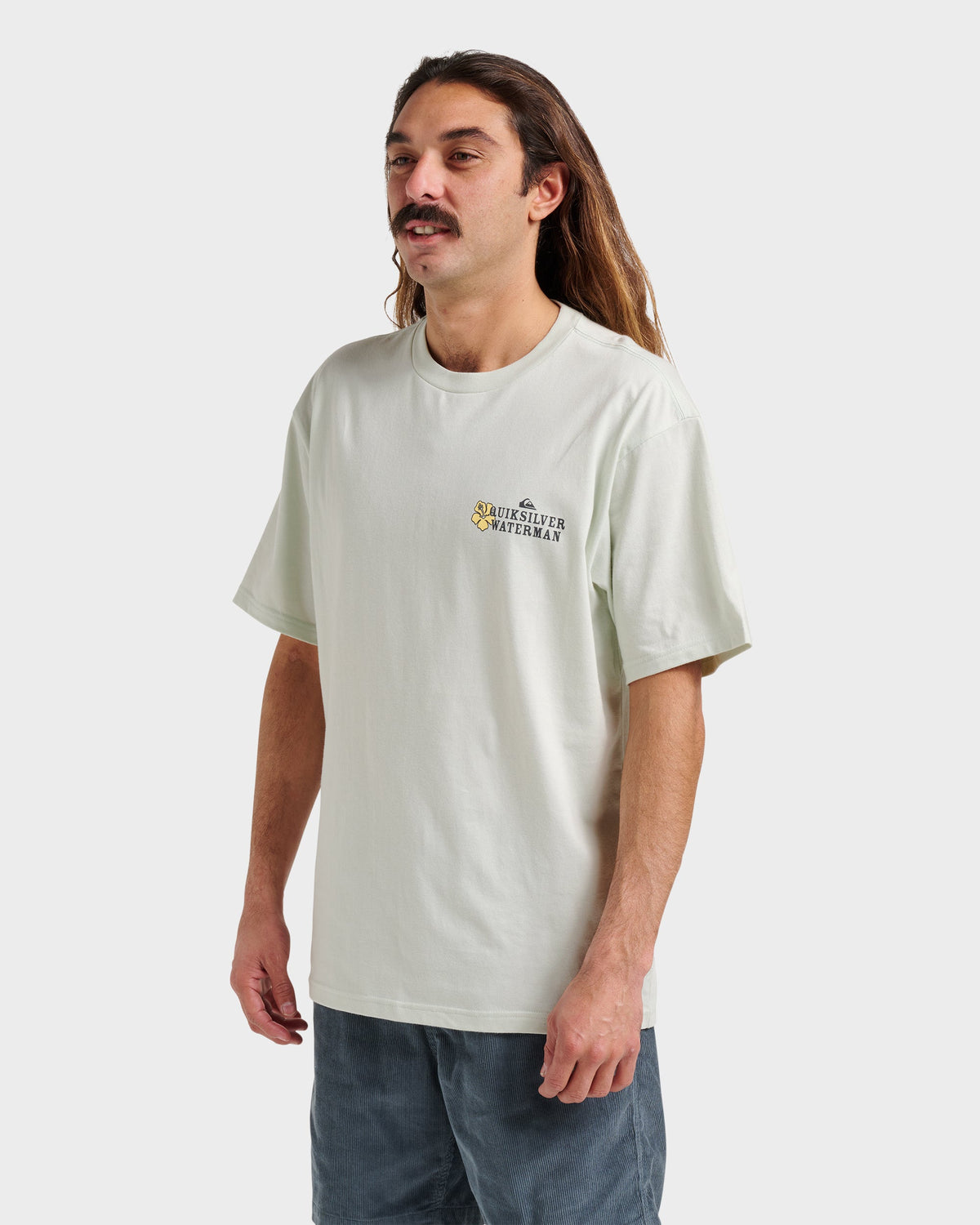 Waterman Aloha Sunset Classic T-shirt - Smoke | Quick SilverEssential