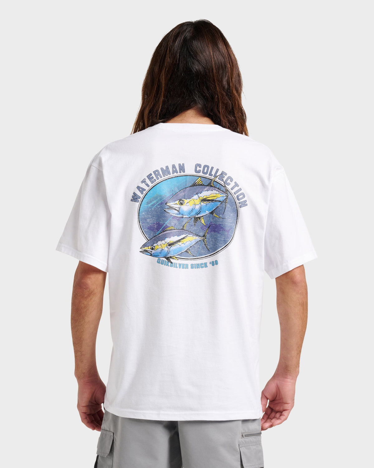Waterman Double Ahi Classic T-shirt - White | Quick SilverEssential