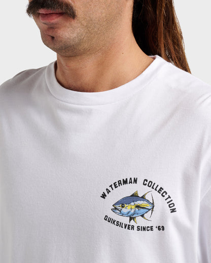 Waterman Double Ahi Classic T-shirt - White | Quick SilverEssential