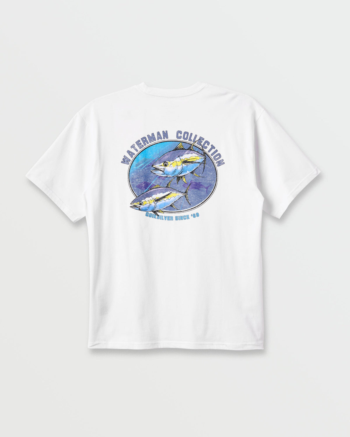 Waterman Double Ahi Classic T-shirt - White | Quick SilverEssential