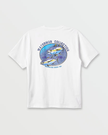 Waterman Double Ahi Classic T-shirt - White | Quick SilverEssential