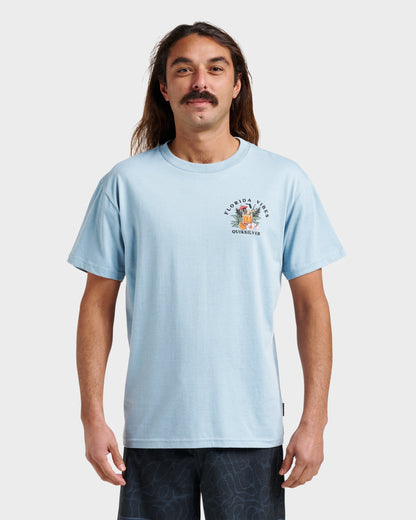 Fl Florida Vibes Classic T-shirt - Ashley Blue Heather | Quick SilverFeatured